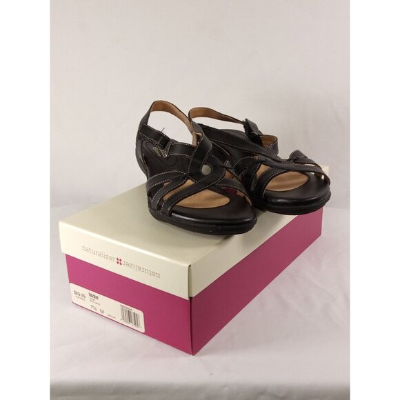Naturalizer Original Box Women's Cooper Black Sandals Size 7.5 - Picture 1 of 10
